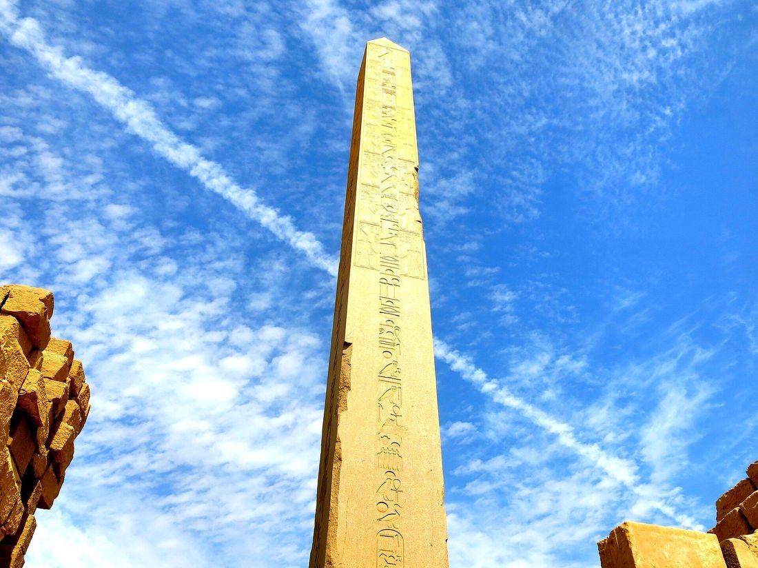 The obelisk of Hatshepsut at Karnak Temple