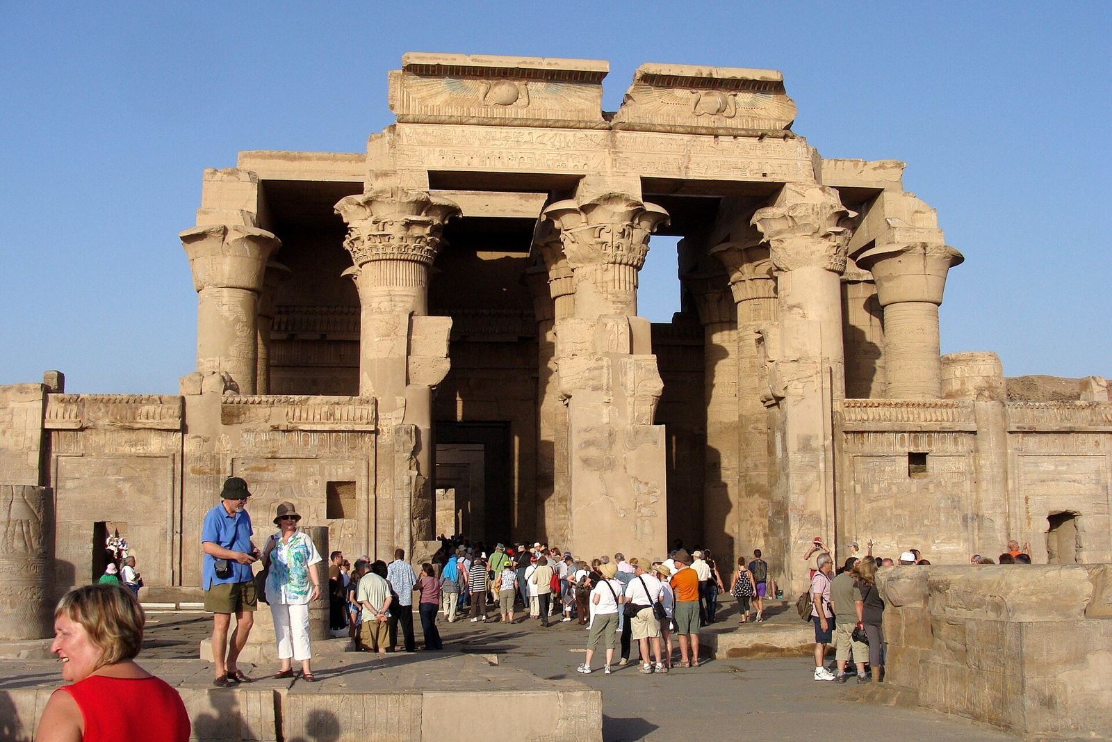 The double entrance of Kom Ombo Temple