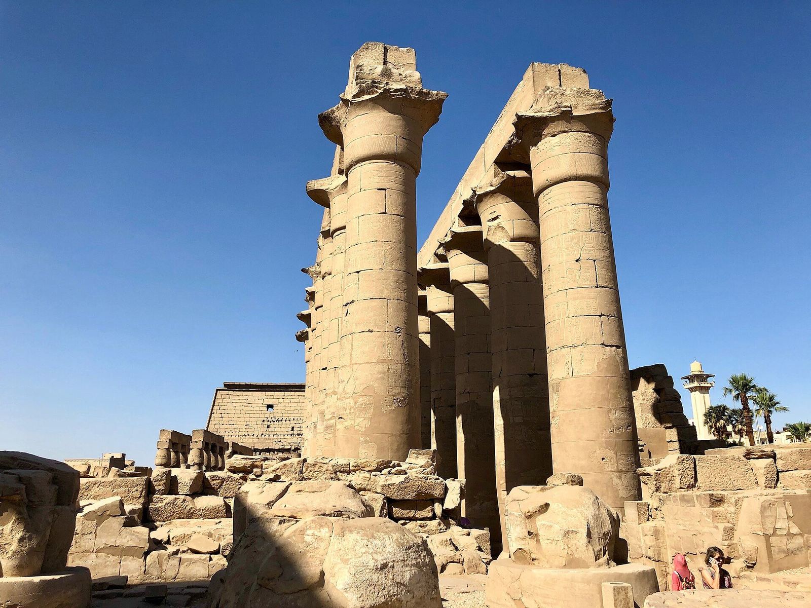 The colonnade of Luxor Temple